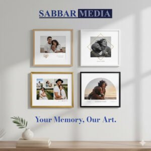 The Forever Heart: Custom Date Floral Frame