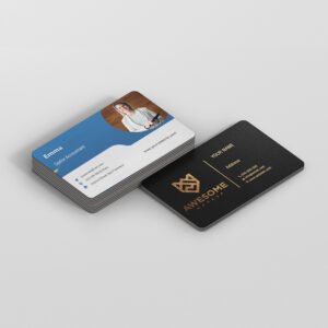Premium Business Card Gold Foil Spot UV Thick Card