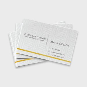 1000 Business Card Texture Paper with Gold foil (Premium)